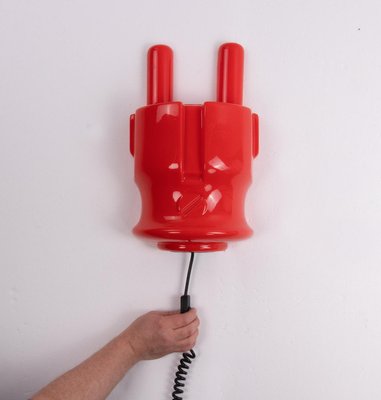 XXL Pop Art Plug Wall Lamp Germany, 1970s-DEK-932438