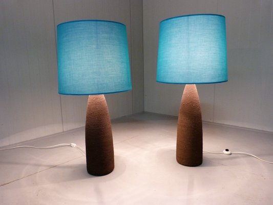 XXL Pottery Table Lamps, 1960s, Set of 2-TU-1081521