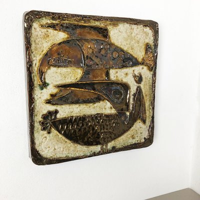 XXL West German Modernist Ceramic Wall Plate by Helmut Schäffenacker, 1960-QZ-1109910