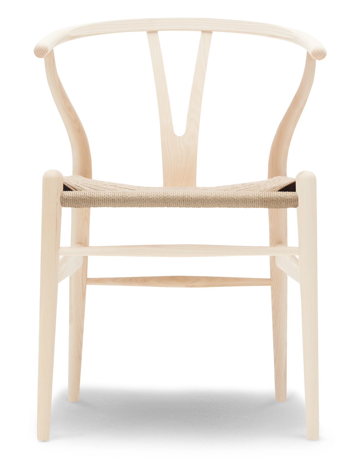CH24 Wishbone Chair - Ash, White Oil, Natural Paper Cord