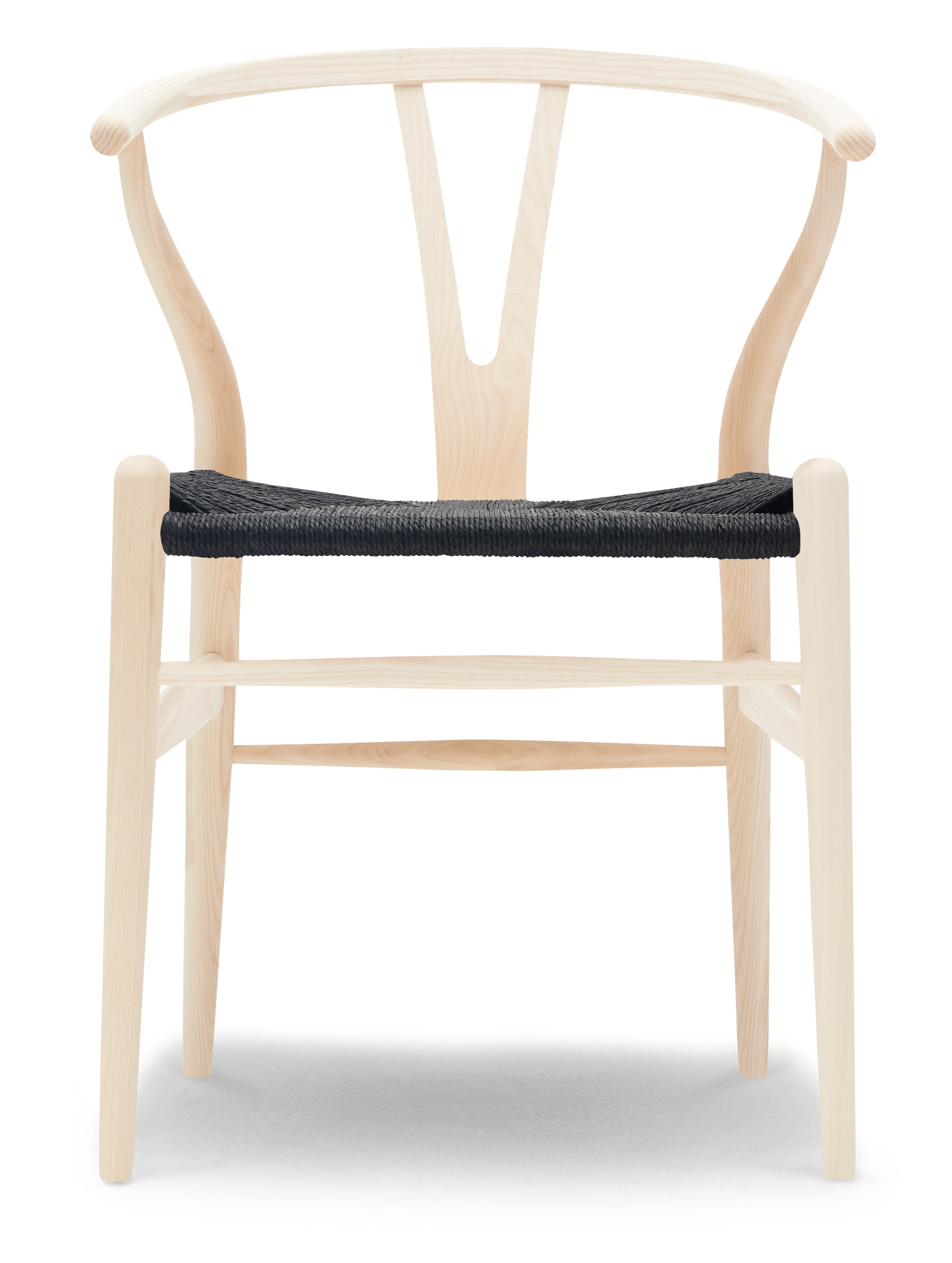 CH24 Wishbone Chair - Ash, Oil, Black Paper Cord