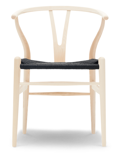 CH24 Wishbone Chair - Ash, Oil, Black Paper Cord