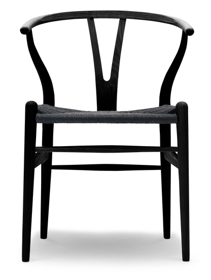CH24 Wishbone Chair - Ash, CHS Colors, Black Paper Cord