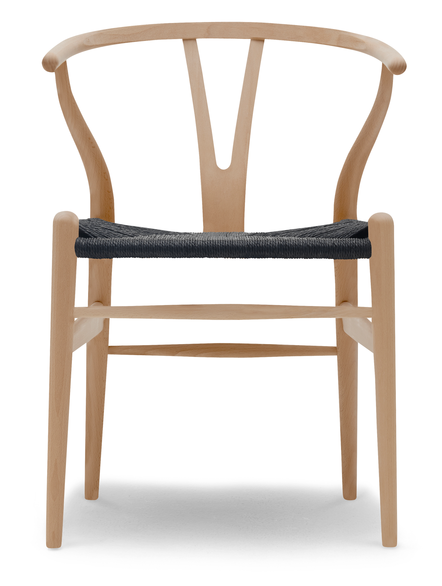 CH24 Wishbone Chair - Beech, Oil, Black Paper Cord