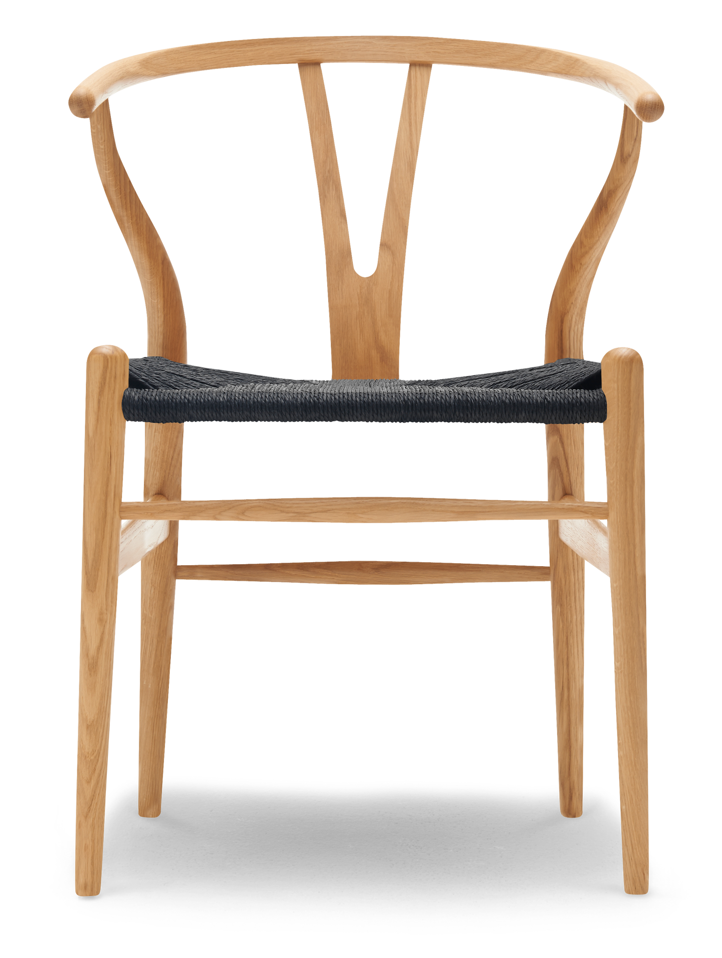 CH24 Wishbone Chair - Oak, Oil, Black Paper Cord