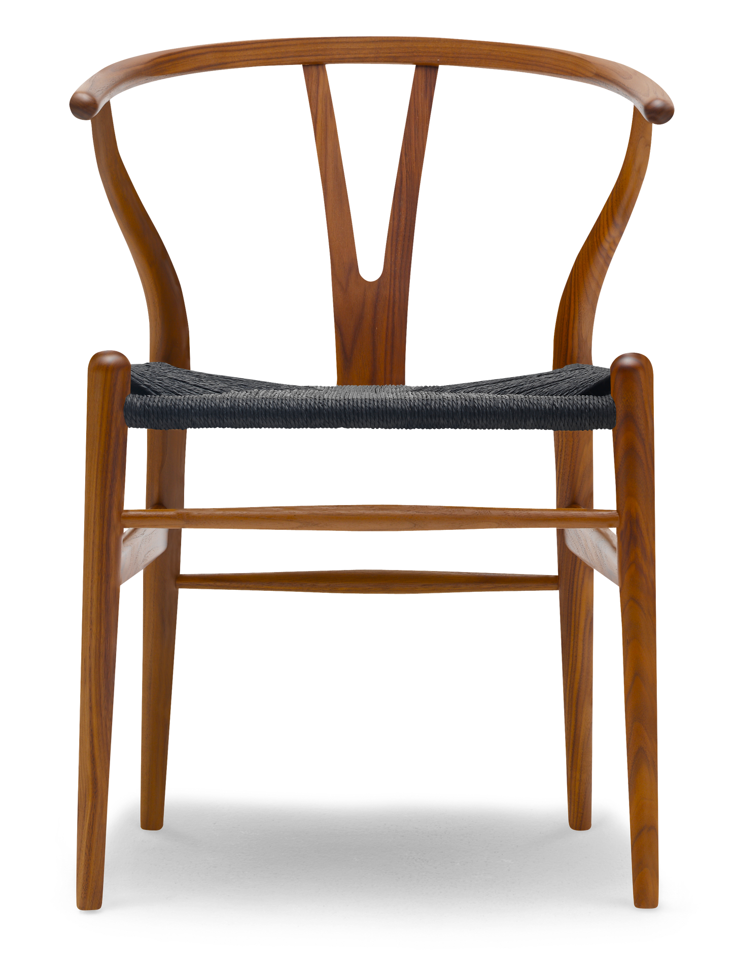 CH24 Wishbone Chair - Walnut, Lacquer, Black Paper Cord