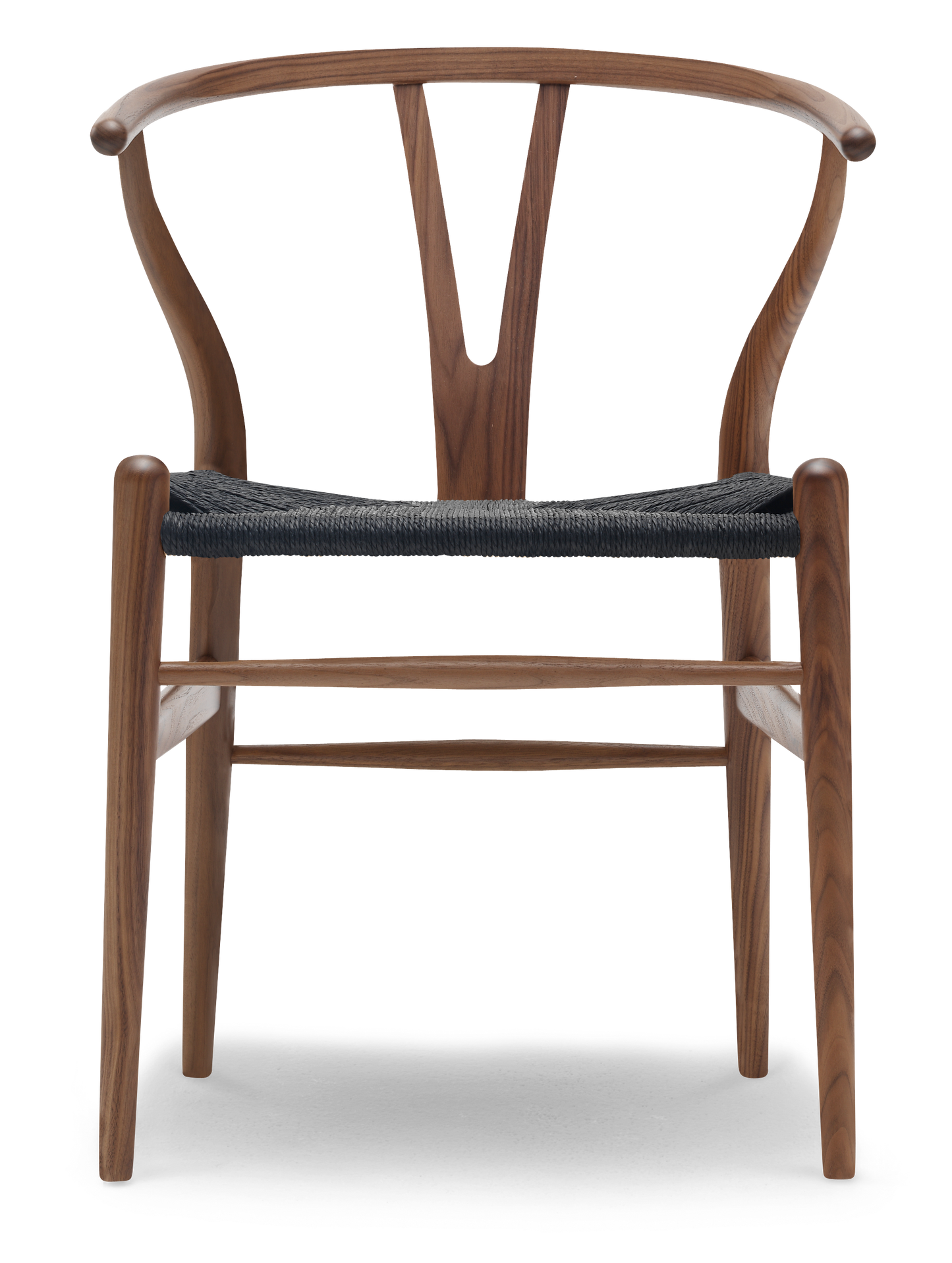 CH24 Wishbone Chair - Walnut, Oil, Black Paper Cord