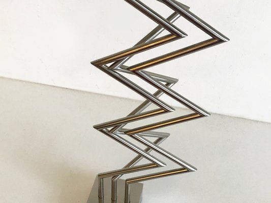 Yaacov Agam, 3 X 3 Interplay Kinetic Sculpture, 1970, Silver Plated Metal-RPY-1795945