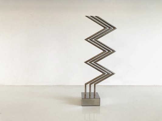 Yaacov Agam, 3 X 3 Interplay Kinetic Sculpture, 1970, Silver Plated Metal-RPY-1795945