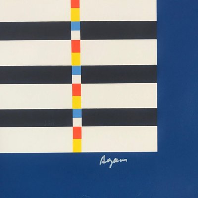 Yaacov Agam Lithograph "Tribute to Mondrian" 1975. 1975-ICD-696835