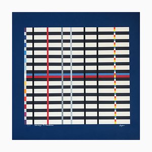 Yaacov Agam Lithograph "Tribute to Mondrian" 1975. 1975-ICD-696835