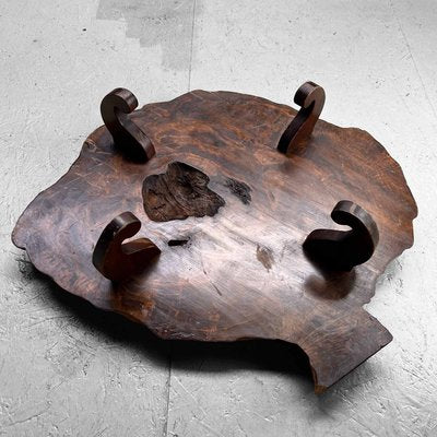 Yakusugi Burl Wood Plant Stand, Japan, 1950s-DWL-1702562