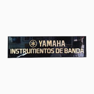 Yamaha Musical Instruments Product Sign in Black and Gold, 1980s-FRB-1766030