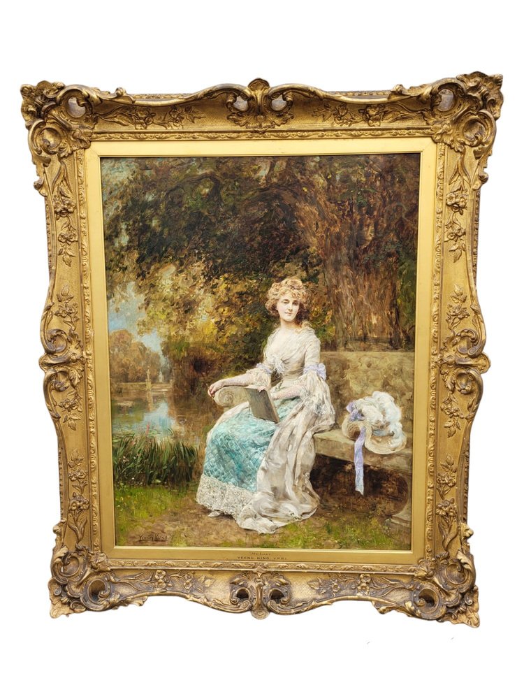 Yeend King, My Lady, 1800s, Oil on Canvas, Framed