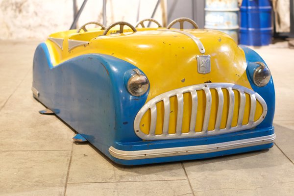 Yellow and Blue Merry-Go-Round Car, 1952-LA-1783442