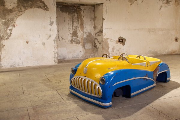 Yellow and Blue Merry-Go-Round Car, 1952-LA-1783442