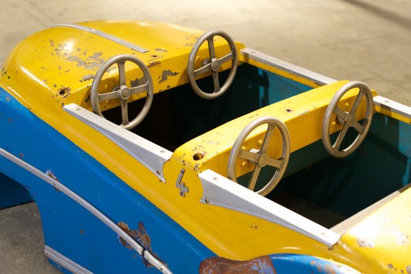 Yellow and Blue Merry-Go-Round Car, 1952-LA-1783442