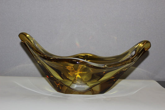 Yellow and Clear Crystal Cup, 1960