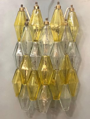 Yellow and Clear Poliedri Sconces by Carlo Scarpa for Venini, 1980s-MBH-1812235