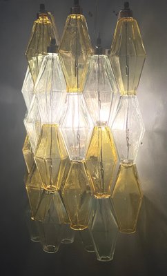 Yellow and Clear Poliedri Sconces by Carlo Scarpa for Venini, 1980s-MBH-1812235