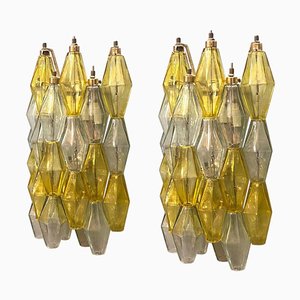 Yellow and Clear Poliedri Sconces by Carlo Scarpa for Venini, 1980s-MBH-1812235