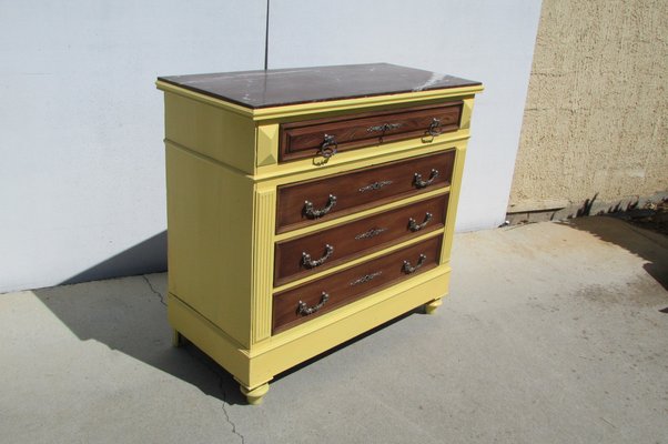 Yellow and Walnut Dresser, 1900s-RDN-976384