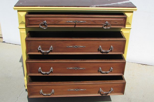 Yellow and Walnut Dresser, 1900s-RDN-976384