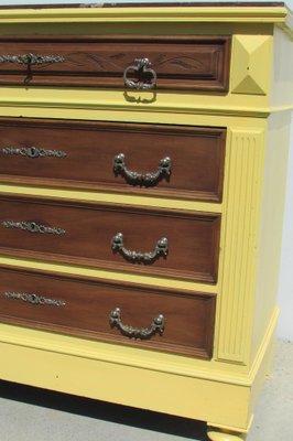 Yellow and Walnut Dresser, 1900s-RDN-976384