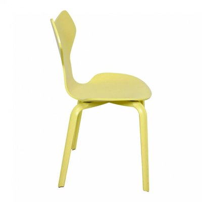 Yellow Ash Grand Prix Chair by Arne Jacobsen for Fritz Hansen, 1950s-MTD-1400522