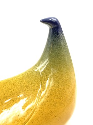 Yellow Ceramic Banana Sculpture from Zanolli Nove Italy, 1970s-TXN-1420575