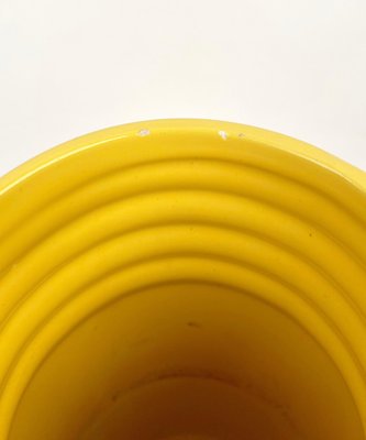 Yellow Ceramic Cylindric Vase from Il Picchio, Italy, 1960s-LYQ-1171420