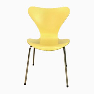 Yellow Danish Series 7 Stackable Model 3107 Dining or Desk Chair by Arne Jacobsen for Fritz Hansen, 1955-JP-948897