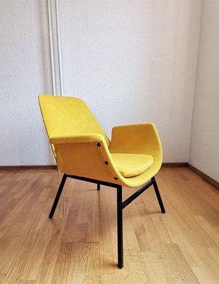 Yellow Easy Chair in the Style of Alvin Lustig, 1960s-NKJ-1427336