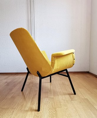 Yellow Easy Chair in the Style of Alvin Lustig, 1960s-NKJ-1427336