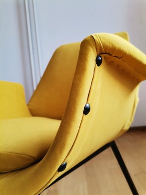 Yellow Easy Chair in the Style of Alvin Lustig, 1960s-NKJ-1427336