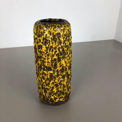 Yellow Fat Lava Multi-Color Vase from Scheurich Wgp, 1970s-QZ-1130161