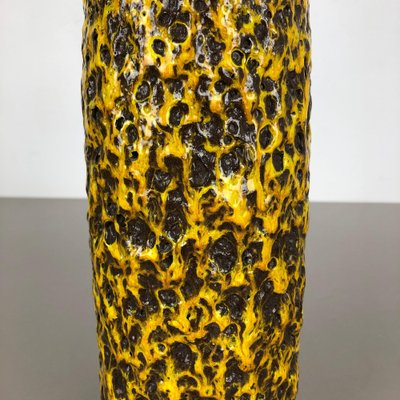 Yellow Fat Lava Multi-Color Vase from Scheurich Wgp, 1970s-QZ-1130161