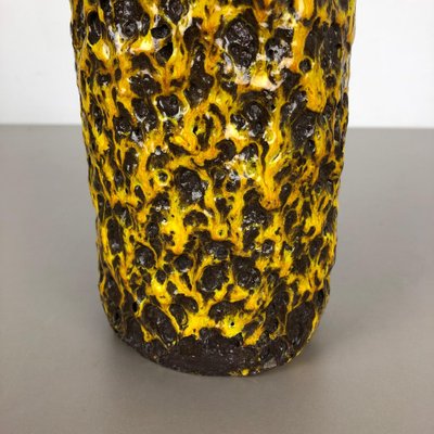 Yellow Fat Lava Multi-Color Vase from Scheurich Wgp, 1970s-QZ-1130161