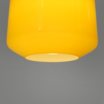 Yellow Glass Pendant Light, 1960s-EZ-1765091