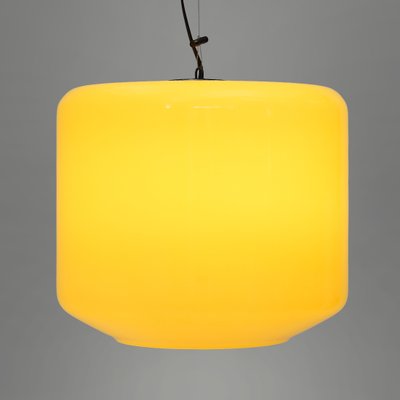 Yellow Glass Pendant Light, 1960s-EZ-1765091