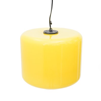 Yellow Glass Pendant Light, 1960s-EZ-1765091