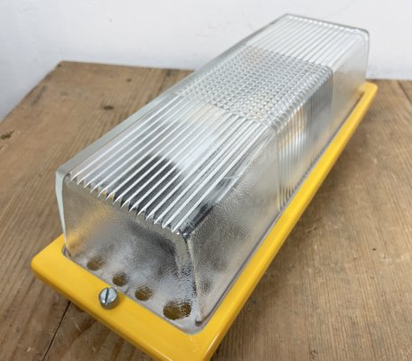 Yellow Industrial Bakelite Wall Light from Elektrosvit, 1970s-CGF-1305237