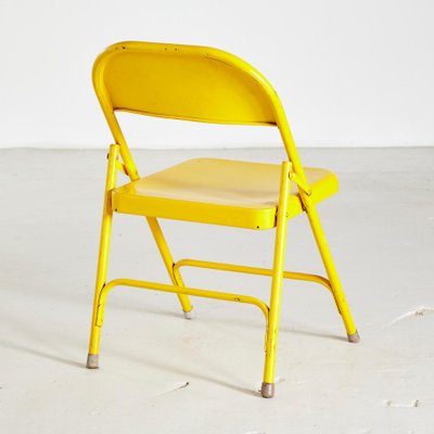 Yellow Iron Foldable Chair-CI-878526