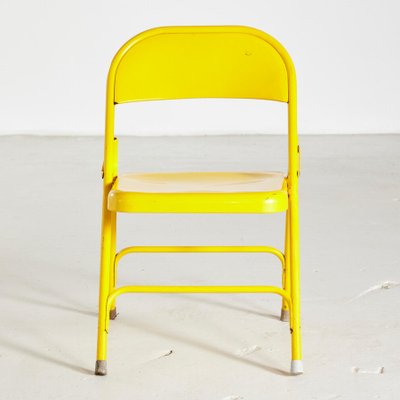 Yellow Iron Foldable Chair-CI-878526