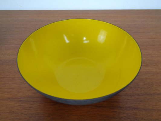 Yellow Krenit Bowls by Herbert Krenchel Torben Ørskov, Set of 3, 1960s-RDW-820306