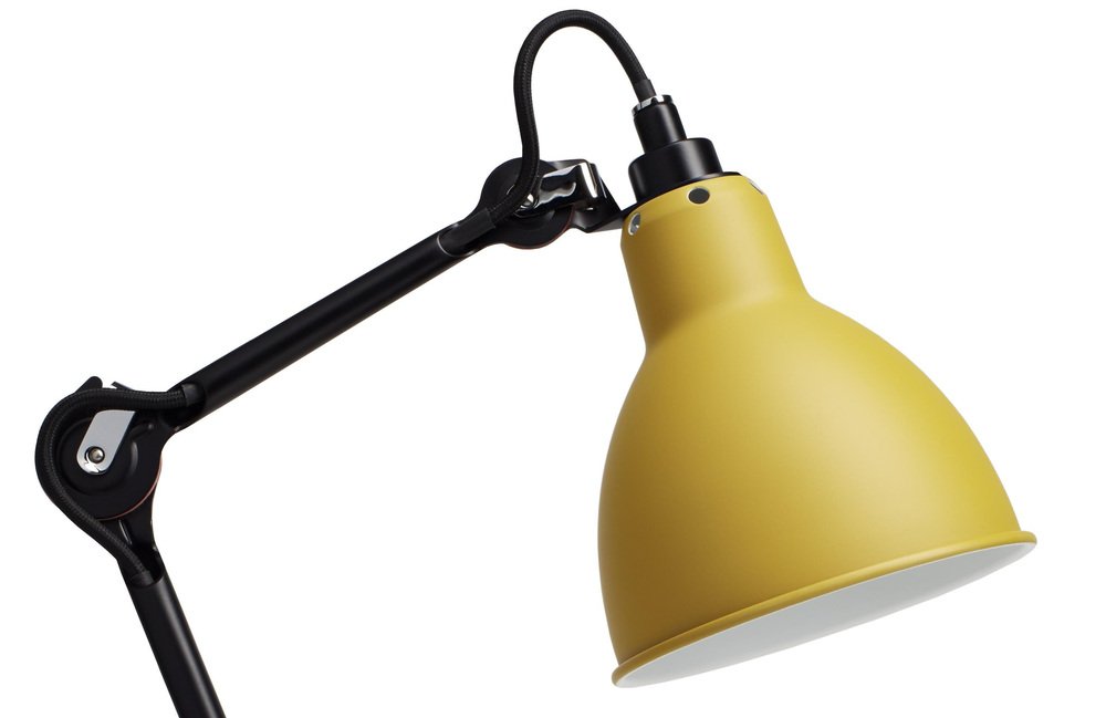 Yellow Lampe Gras N° 205 Table Lamp by Bernard-Albin Gras