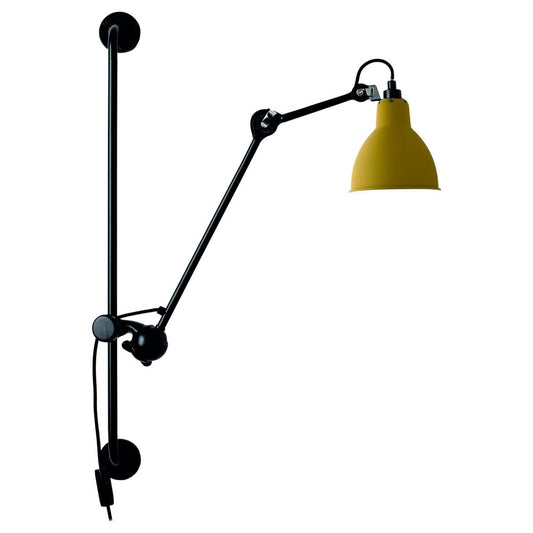 Yellow Lampe Gras N° 210 Wall Lamp by Bernard-Albin Gras