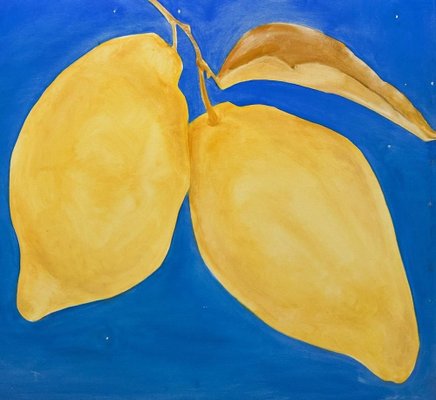 Yellow Lemons - Oil on Canvas by Anastasia Kurakina - 2000s 2000s-ZCI-760495