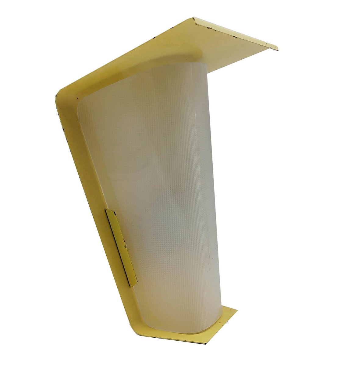 Yellow Metal and Acrylic Glass Wall Lamp from Bag Turgi, Italy, 1950s