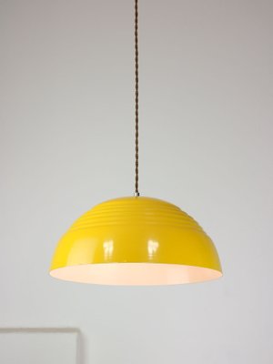 Yellow Metal Lamp, 1980s-HGJ-1722383